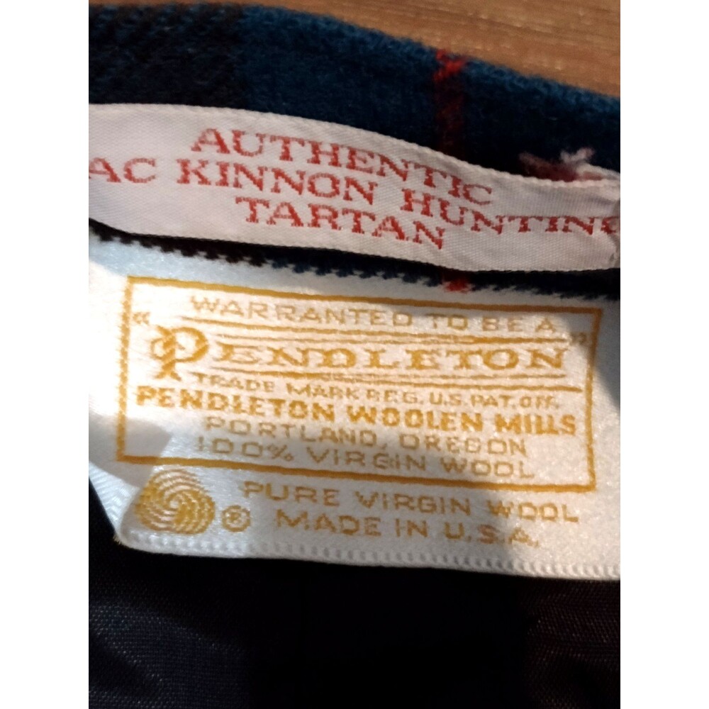 Vintage Pendleton Skirt Authentic Mac Kinnon Hunting Tartan Wool Size 10 USA - Picture 14 of 16